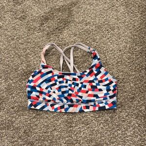 Colorful Geometric Sports Bra